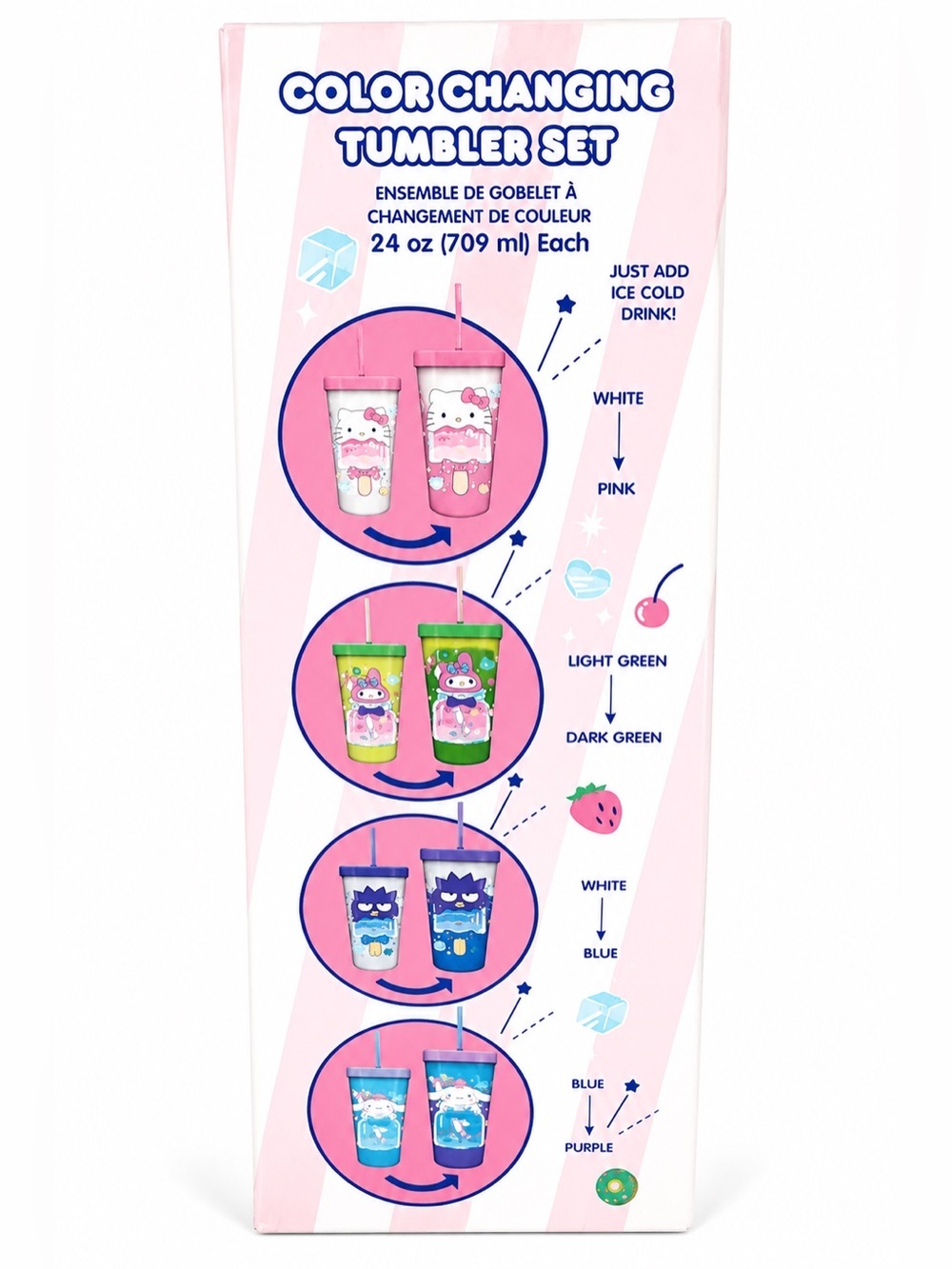 Hello Kitty Color Changing Tumbler Set - Picture 3 of 4
